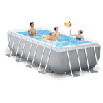 Intex Πισίνα PVC με Μεταλλικό Σκελετό 400x200x100εκ.